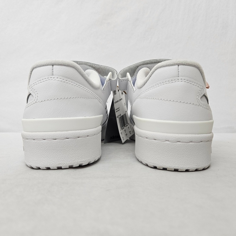 Adidas Forum Low Casual Sneakers HQ7105 White Rose Gold Metallic Women's Size 9 - Picture 7 of 11